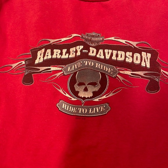 Vintage Harley Davidson Mens 2XL Long Sleeve Crew - Picture 5 of 9